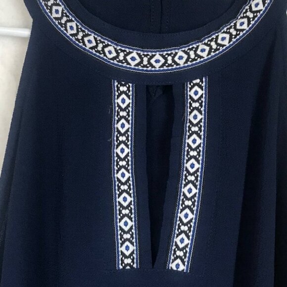 NAVY  Blue Sleeveless Tank Top Size M - Picture 2 of 5